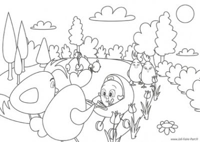 coloriage-promenade