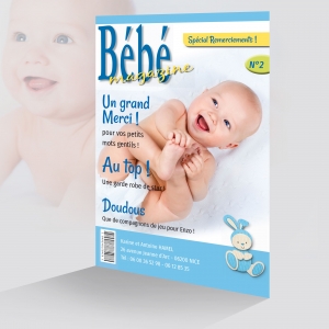 Carte Remerciement Garçon Couverture Magazine Populaire Bébé Magazine
