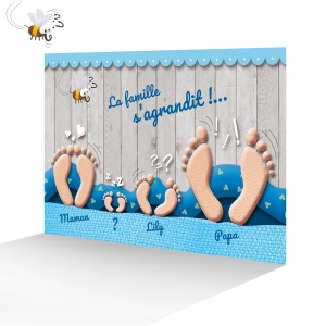 Poème et empreinte de pied pour papa