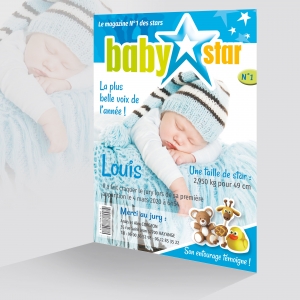 Faire-Part Naissance Drôle Photos Garçon Magazine Bébé Star Populaire