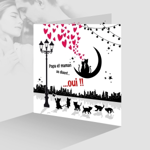 invitation naissance humour avec 6 enfants famille recomposee nombreuse